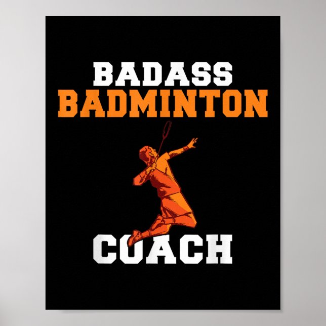 Póster Mal Entrenador de Bádminton  (Frente)