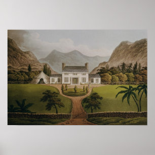 Póster Mal-Maison de Bonaparte en Santa Elena, 1821