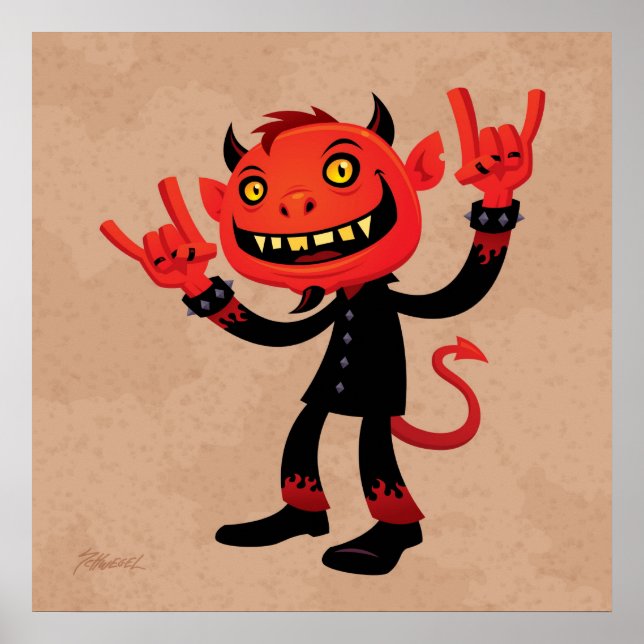 Póster Mal Metalizado fuerte (Frente)