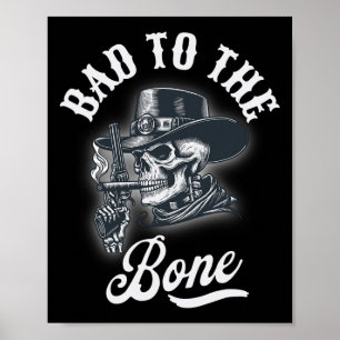 Póster Mal Para El Vaquero De Halloween Del Rebelde Del C
