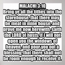 Malachi 3:10 Verso de la Biblia KJV