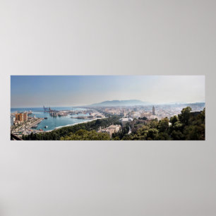 Póster Málaga, España Panorama