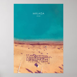 Póster Málaga, España Viajes Artísticos
