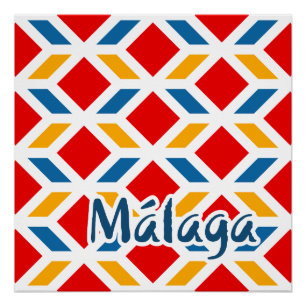 Póster Malaga paredes de calle 2