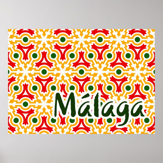 Póster Malaga street walls 1 (Frente)