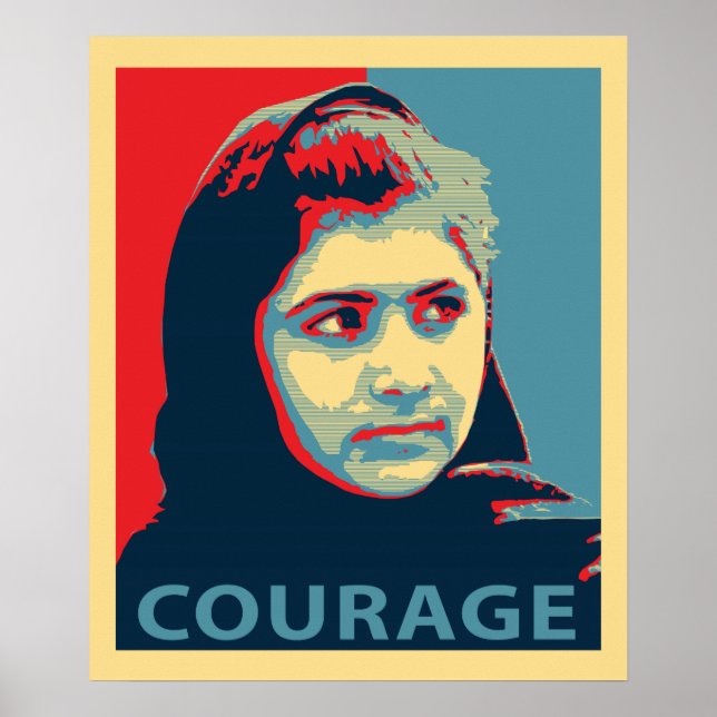 Póster Malala Yousafzai - Una foto del coraje (Frente)