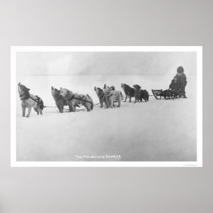 Póster Malamute Chorus Alaska 1920