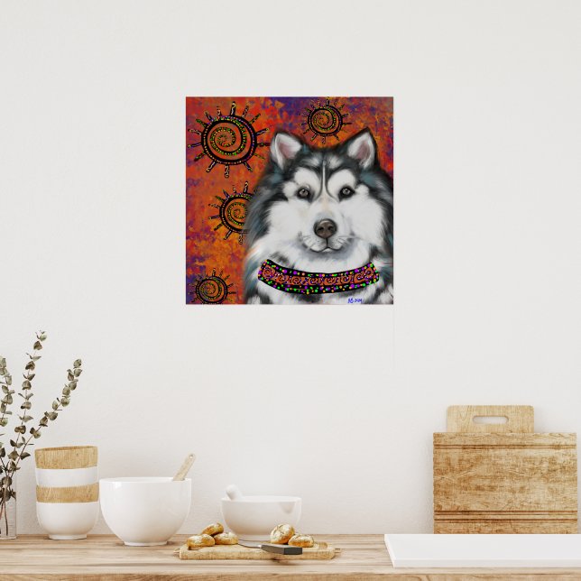 PÓSTER MALAMUTE DE ALASKA     (Cocina)