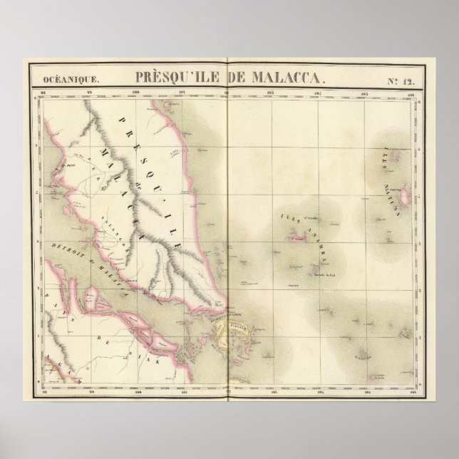 Póster Malasia Oceanía no 12 (Frente)