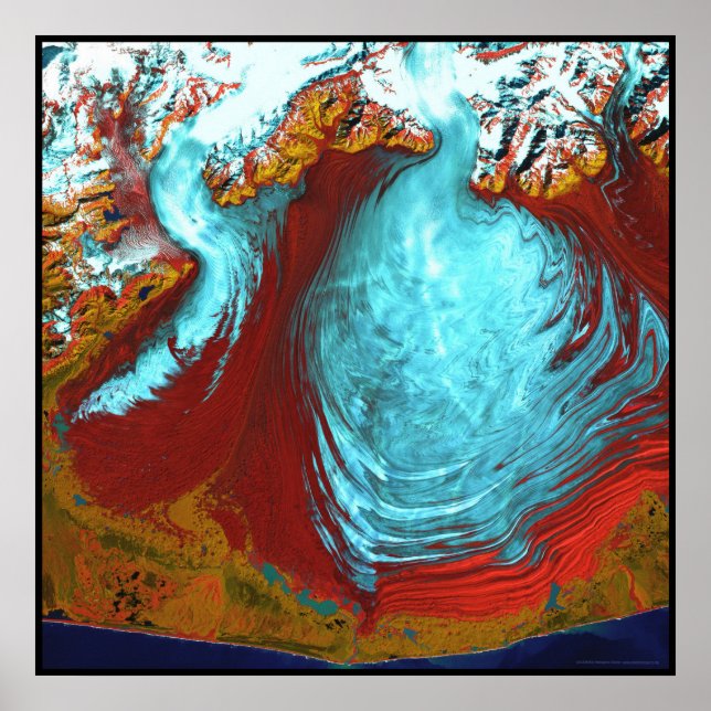 Póster Malaspina Glacier Alaska (Frente)