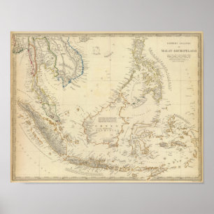 Póster Malay Archipelago