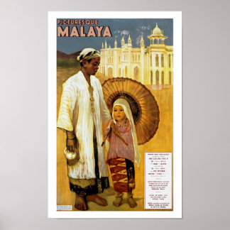 Póster Malaya pintoresca