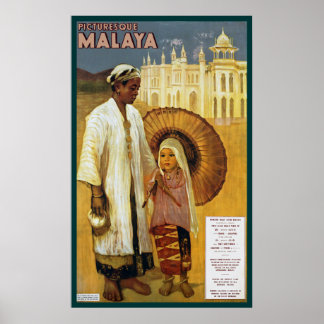 Póster Malaya pintoresca