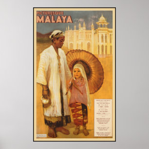 Póster Malaya pintoresca