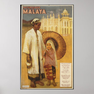 Póster Malaya Viaje Poster de Viajes con Viajes con Viaje