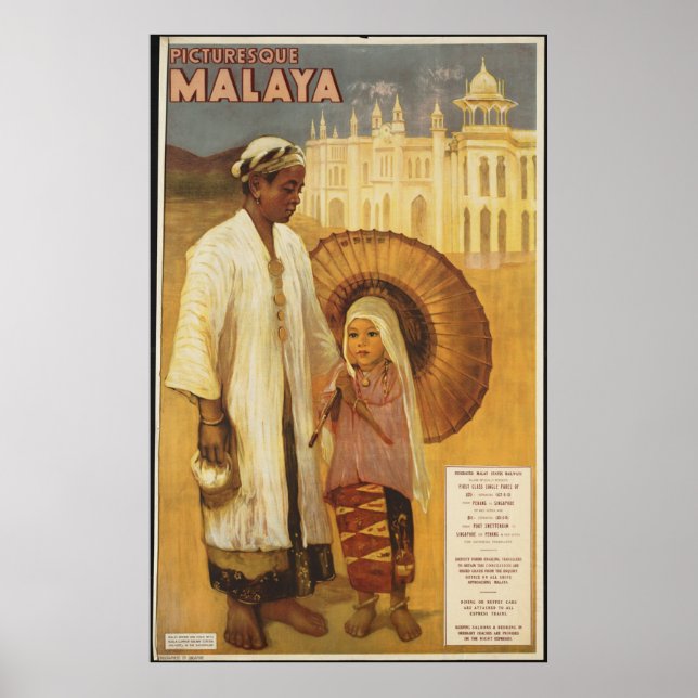 Póster Malaya Viaje Poster de Viajes con Viajes con Viaje (Frente)