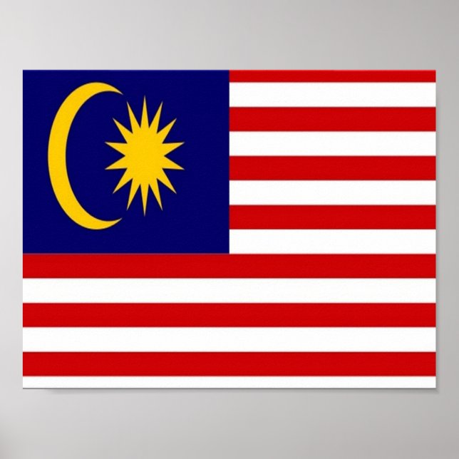 Póster Malaysia - Flag - (Frente)