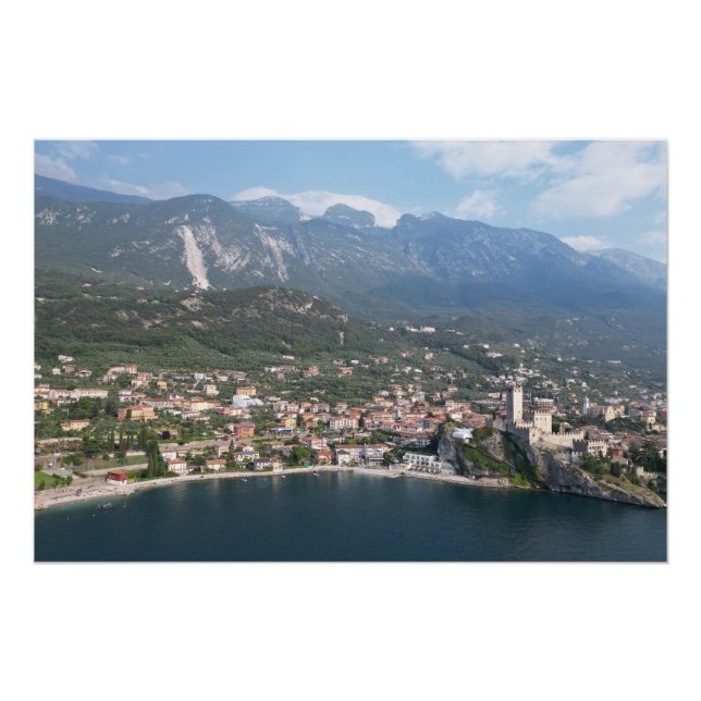 Póster Malcesine Lago de Garda Italia (Anverso)