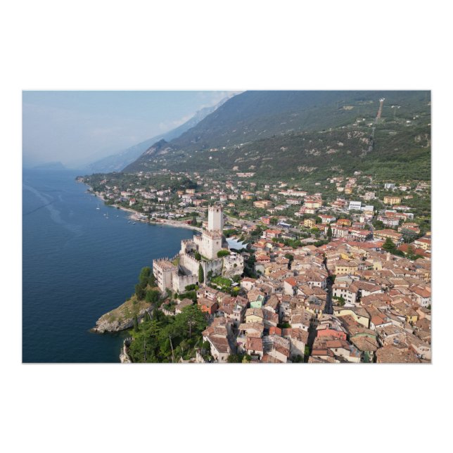 Póster Malcesine Lago de Garda Italia (Anverso)