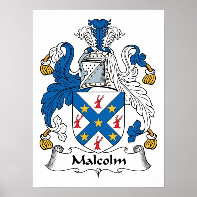 Póster Malcolm Family Crest (Frente)