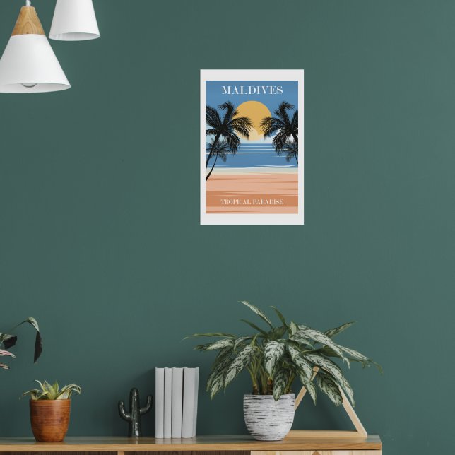 Póster Maldivas, Paraíso Tropical (Salón 1)