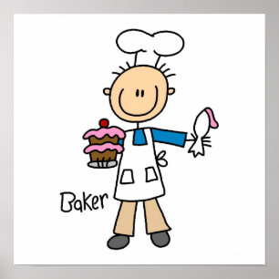 Póster Male Baker