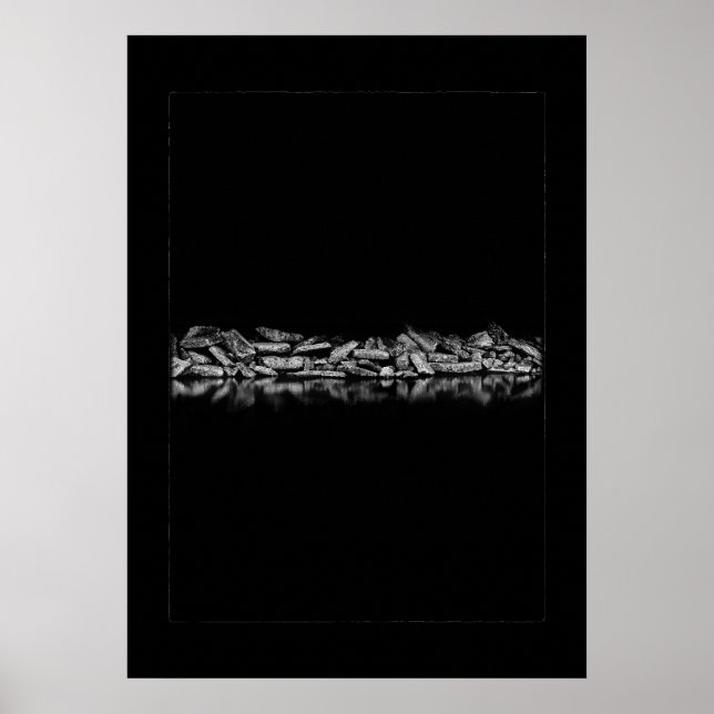 Póster Malecón de la Bahía de Ashbridges No 1 con fronter (Frente)