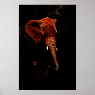 Póster Maletero elefante