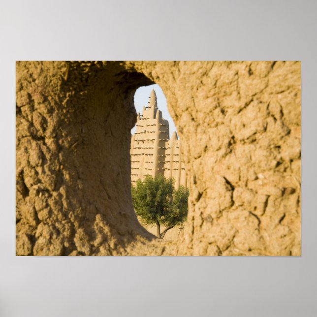 Póster Mali, Djenne. Gran Mezquita 2 (Frente)