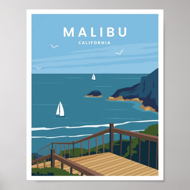 Póster Malibú California (Frente)
