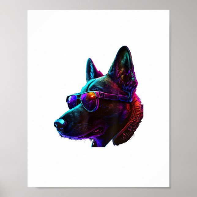Póster Malinois belga perros Malinois belga (Frente)