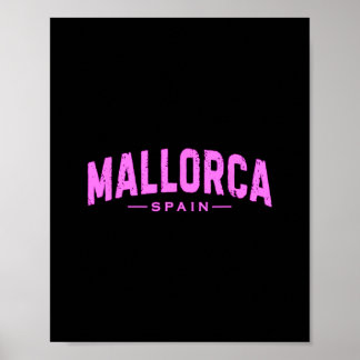 Póster Mallorca Spain Balearic Islands Vacation Summer Be