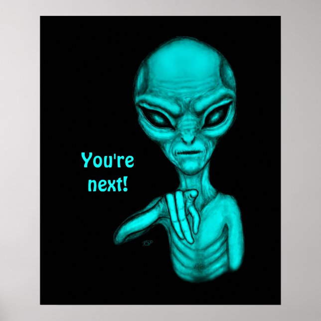 Póster Malo Alien , ¡Tú eres el próximo ! (Frente)