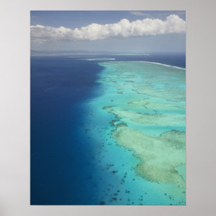 Póster Malolo Barrier Reef off Malolo Island, Fiji
