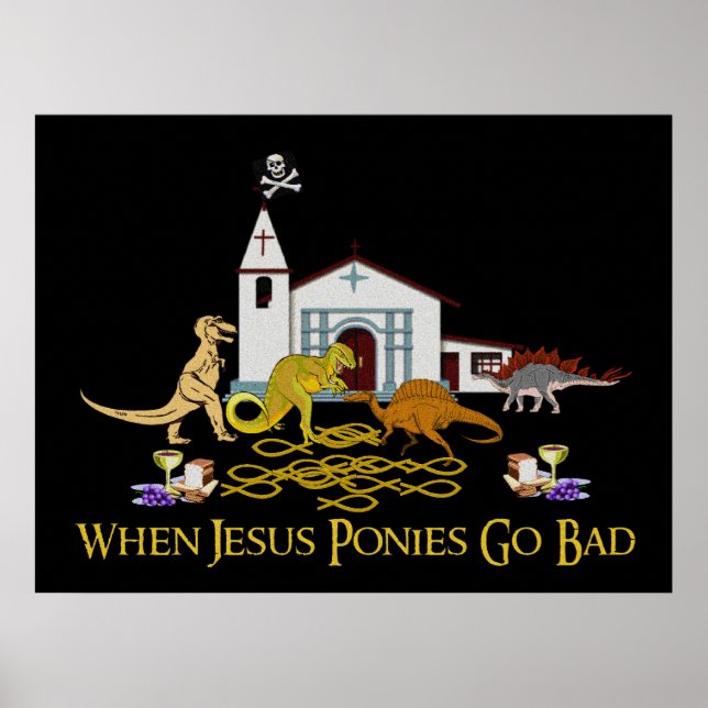 Póster Malos Jesús Ponies (Frente)