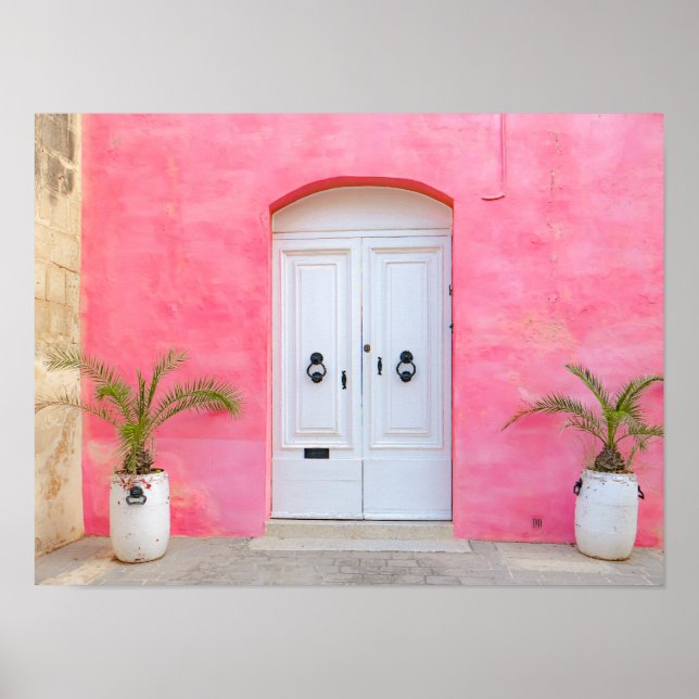 Póster 💖 Malta en Rosa 🌴 (Frente)
