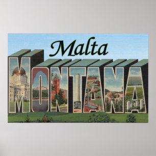 Póster Malta, MontanaLarge Letter ScenesMalta, MT
