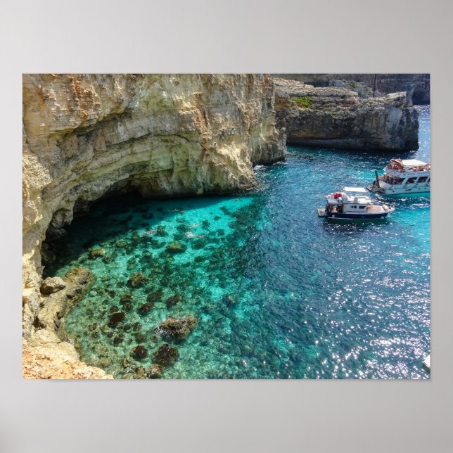 Póster Malta Turquoise Water of the Blue Lagoon Comino (Frente)