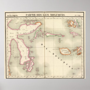 Póster Maluku Oceanía ningunos 21