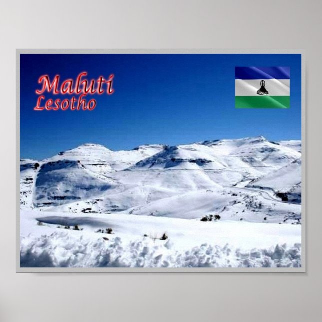 Póster Maluti - Lesotho - (Frente)