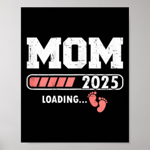 Póster Mamá 2025 Cargando Por Chica Bebé Mamá Mamá Mamá M