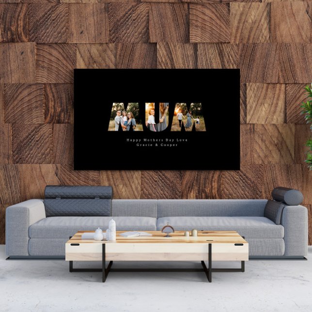 Póster Mamá 3 Día de la Madre negro moderno y elegante (Subido por el creador)