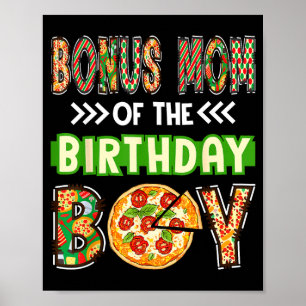Póster Mamá adicional del chico cumpleañero amante de la