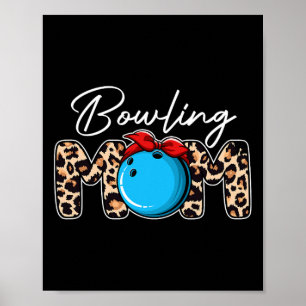 Póster Mamá amante del deporte amante del leopardo lindo