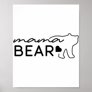 Póster Mama Bear Archivos Png JPG Pdf, Mama Bear