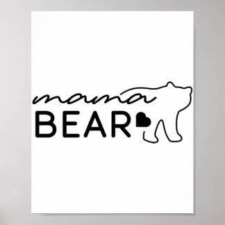 Póster Mama Bear Archivos Png JPG Pdf, Mama Bear
