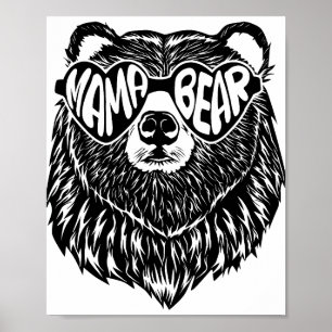 Póster Mama Bear Png JPG Pdf Files, Mama Baby Bear