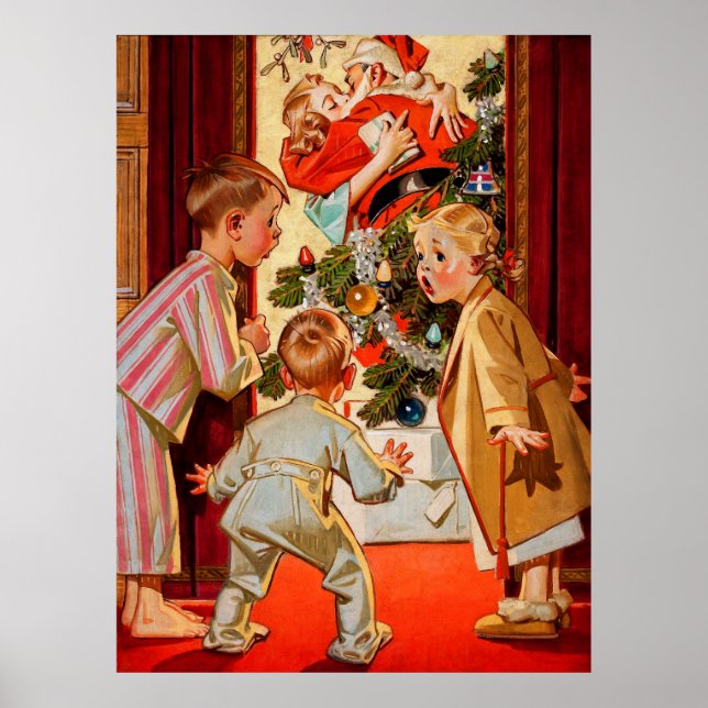 Póster Mamá besa a Santa Claus (Frente)