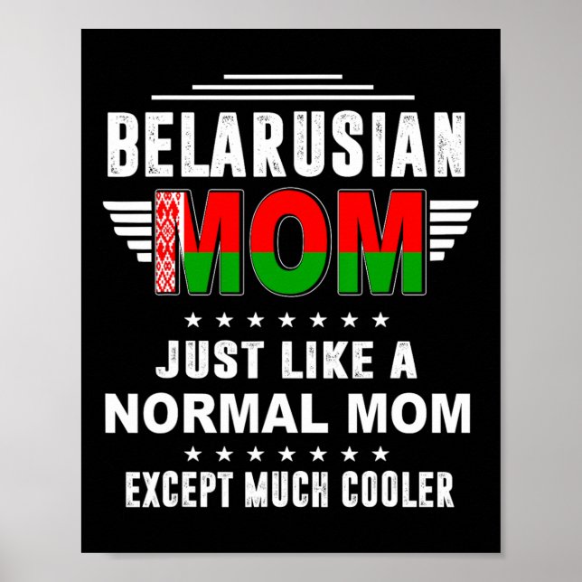 Póster Mamá bielorrusa igual que mamá normal excepto much (Frente)