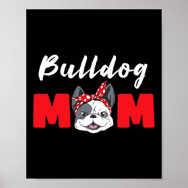 Póster Mamá - Bulldog (Frente)